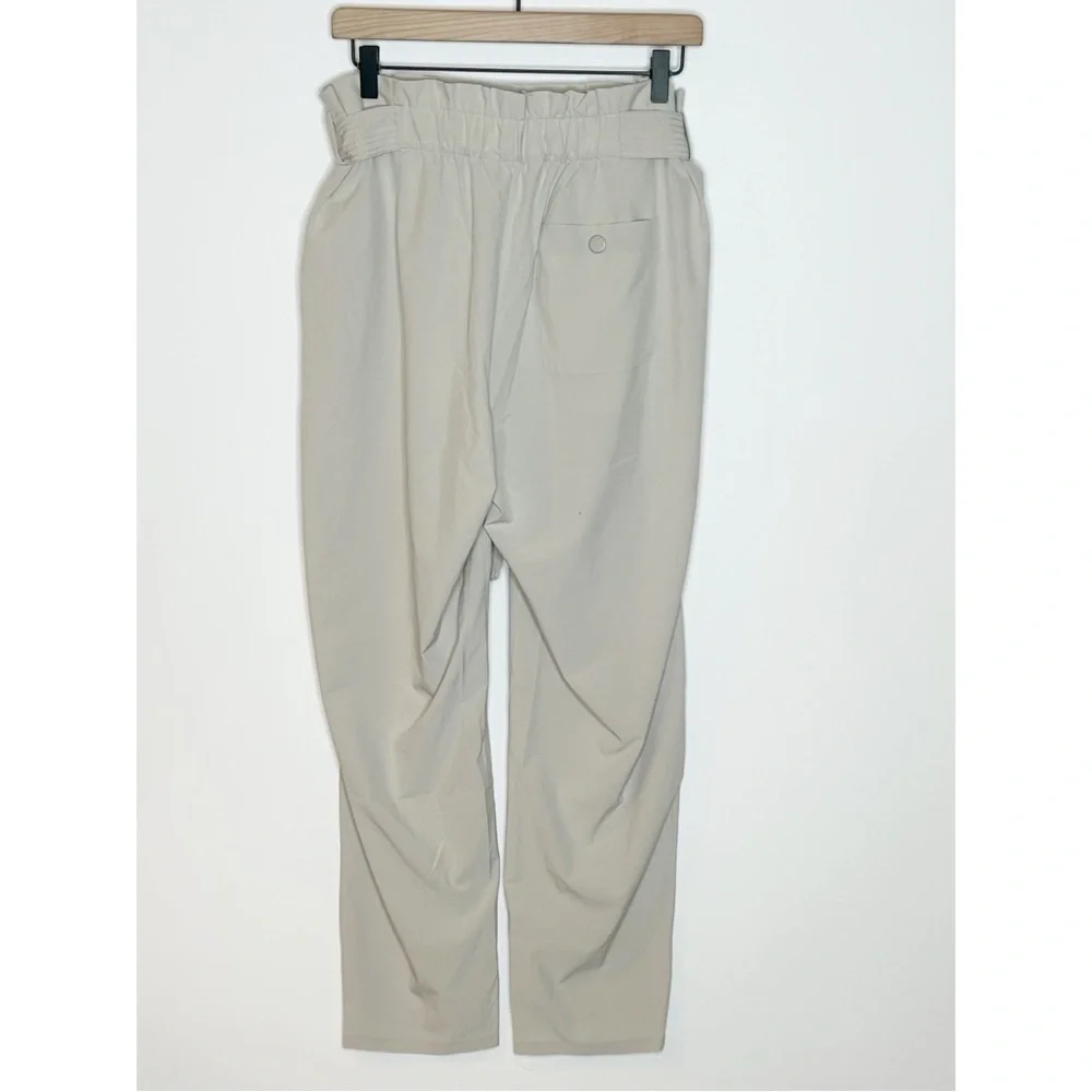 Athleta Skyline Pant II Paperbag Light Beige Size 10 - Picture 5 of 14